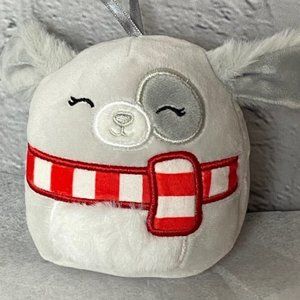 Squishmallow Ivy the Dog 4” Holiday Christmas Ornament 2022